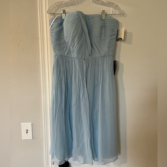 Donna Morgan NWT 12 Chiffon Bridesmaid Dress - Picture 3 of 14